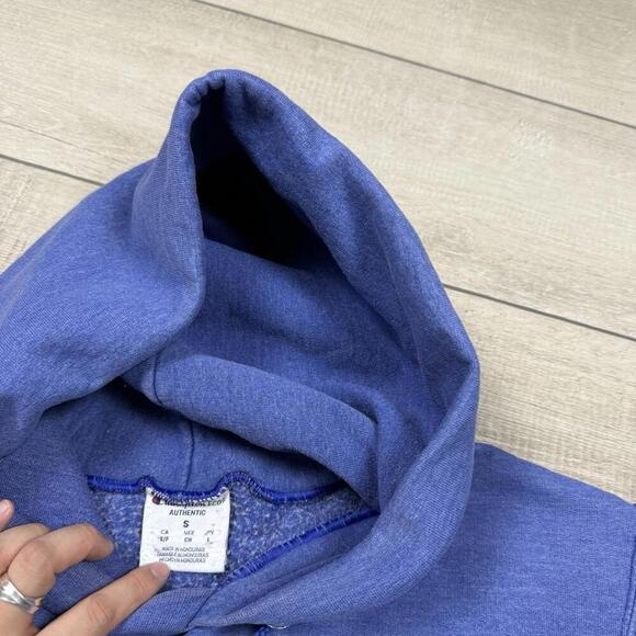 Y2K Champion ‘Stake Like The Champion’ Hoodie Adult Size Small Faded Glitter VTG - Picture 3 of 8